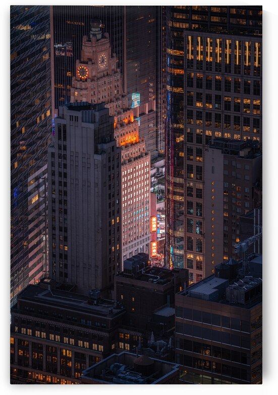 Timeless New York | Aerial View of Times Square from Empire State Building by Dutch Photographer