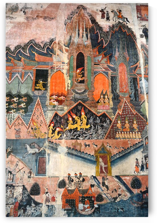 Eternal Beauty: The Wall Paintings of Vat Pa Huak by FrankPhotos