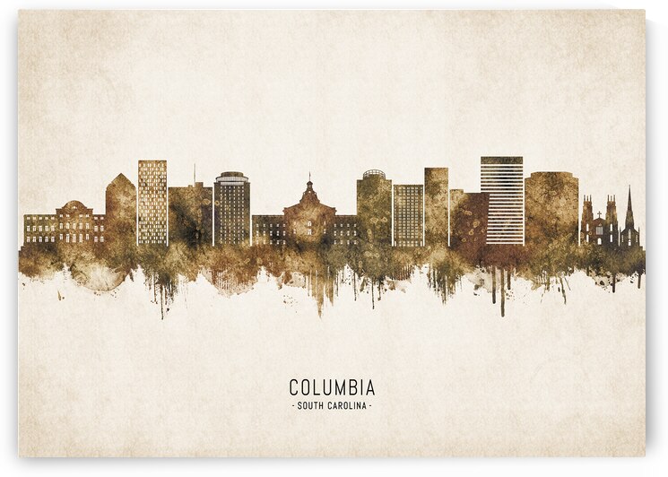 Columbia USA Cityscape Vintage by Towseef Dar