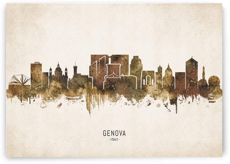 Genoa Cityscape Vintage by Towseef Dar