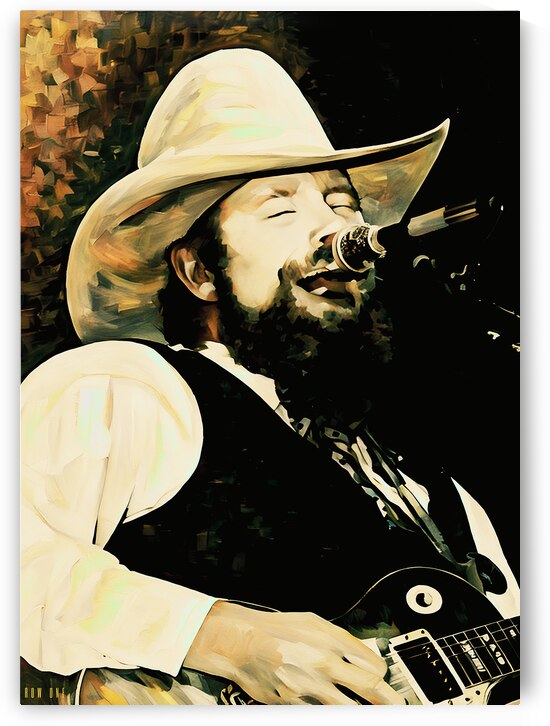 1980s Charlie Daniels Painting by Row One Brand
