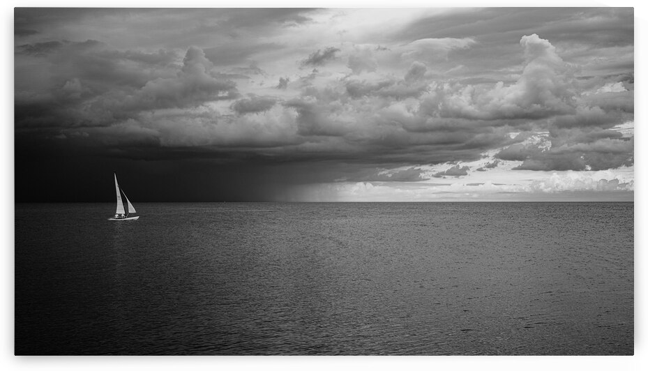 Sailing Beyond the Storms Embrace by Dream World Images