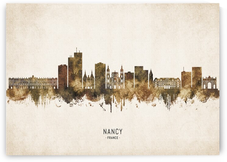 Nancy France Cityscape Vintage by Towseef Dar