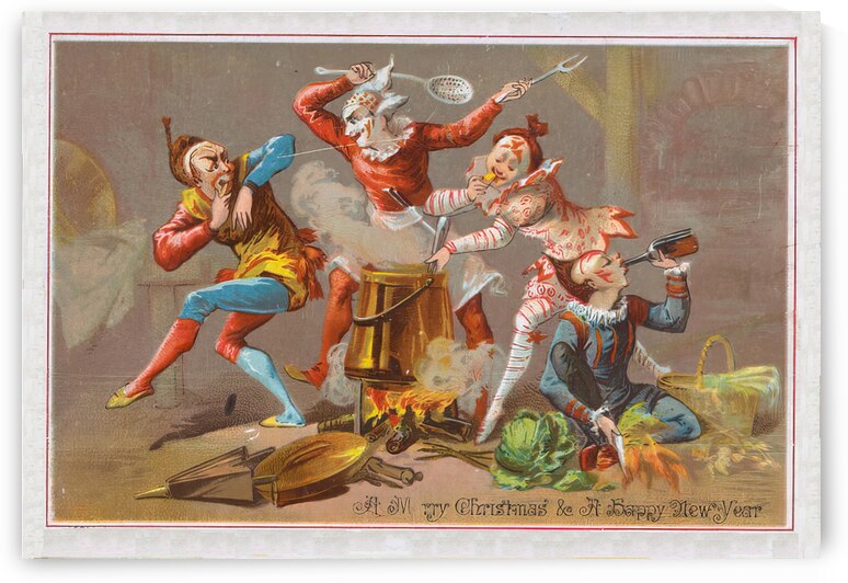 vintage christmas card  by Steve Painter