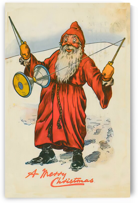  vintage traditional christmas card   by Steve Painter