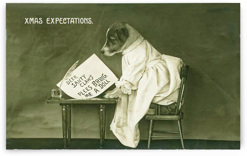 vintage funny christmas card  by Steve Painter