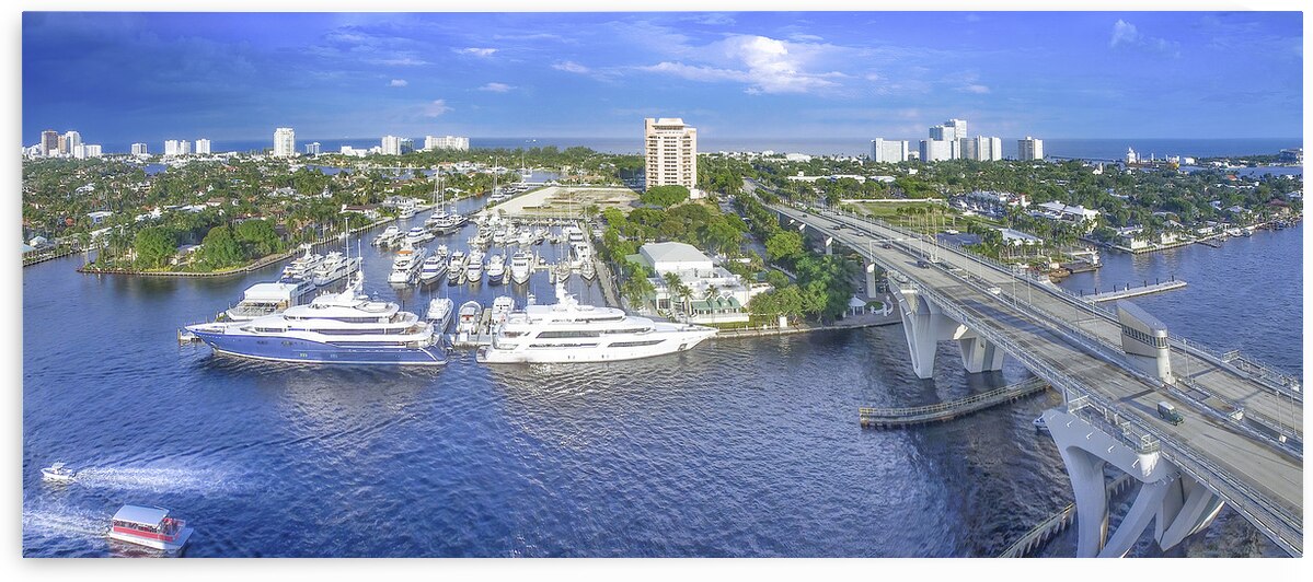 Aerial View of the Pier 66 Marina by Visual Voyages Fine Art