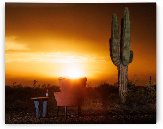 Golden Sunset Serenity: Kofa National Wildlife Refuge by Shallowshark