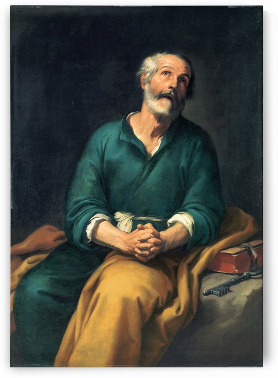 Saint Peter in Tears by Bartolome Esteban Murillo