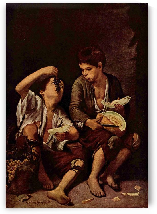 Two boys by Bartolome Esteban Murillo