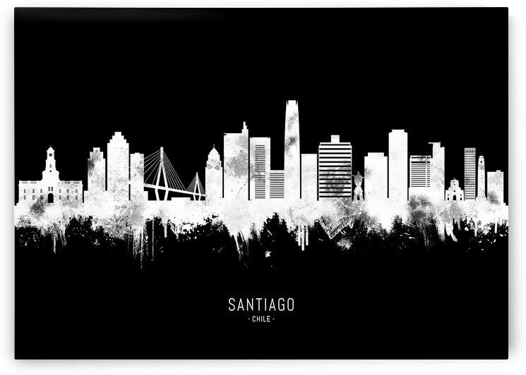 Santiago Chile BW by Towseef Dar