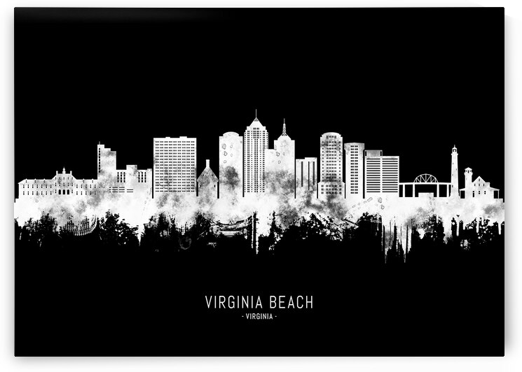 Virginia Beach Virginia BW by Towseef Dar