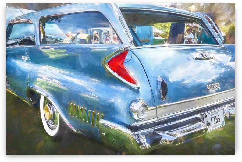 1961 Blue Chrysler Town And Country New Yorker Hardtop Wagon X1 3 by Rich Franco