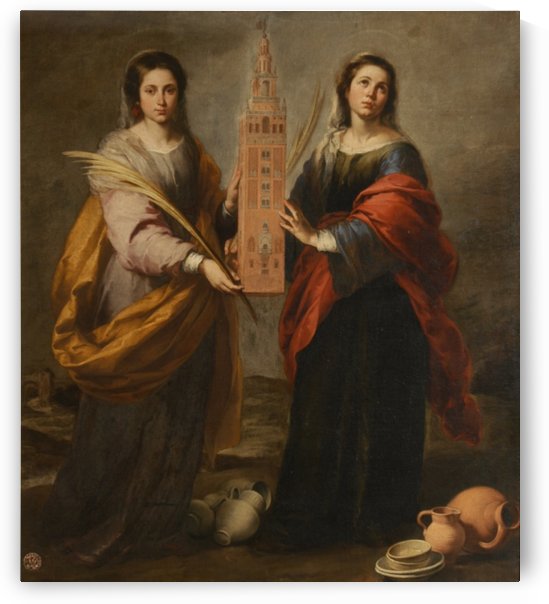 St Justina and St Rufina by Bartolome Esteban Murillo