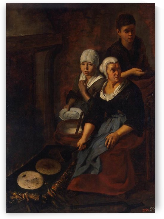 Backing of flat cakes by Bartolome Esteban Murillo