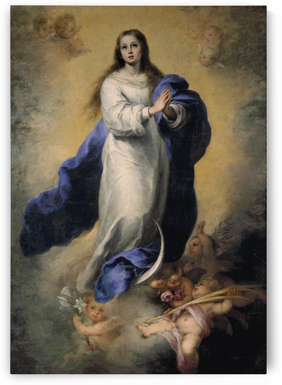 The Virgin praying by Bartolome Esteban Murillo