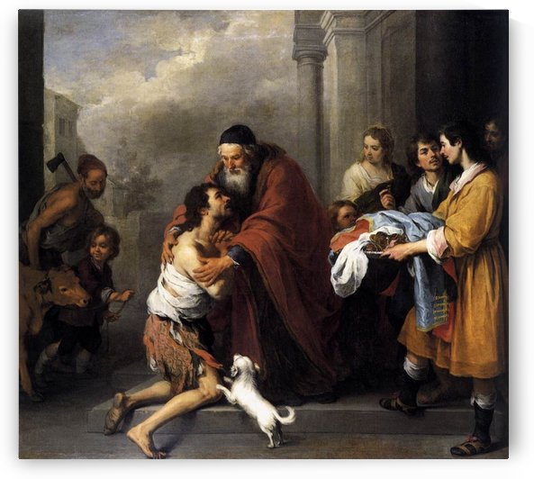Return of the prodigal son by Bartolome Esteban Murillo