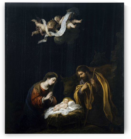 The holy birth by Bartolome Esteban Murillo