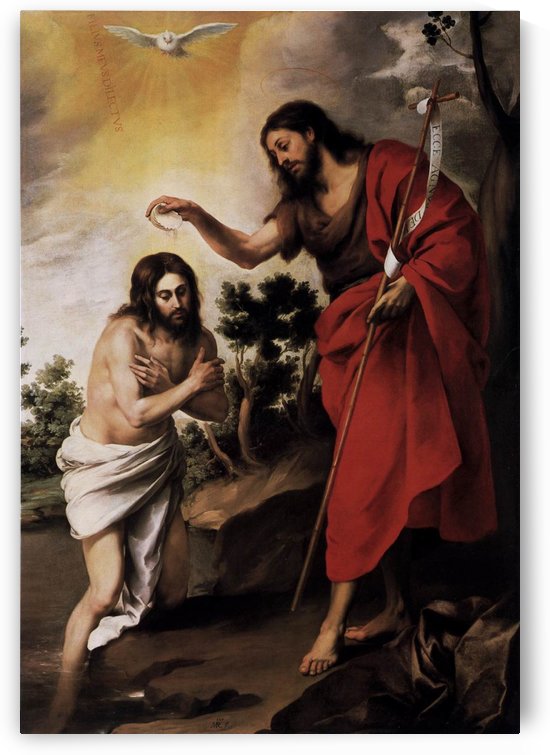 Baptism of Christ by Bartolome Esteban Murillo