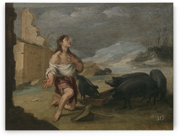 The abandoned son by Bartolome Esteban Murillo