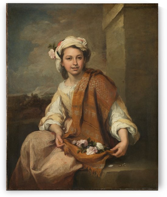Spring the flower by Bartolome Esteban Murillo
