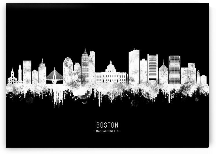 Boston Massachusetts BW by Towseef Dar