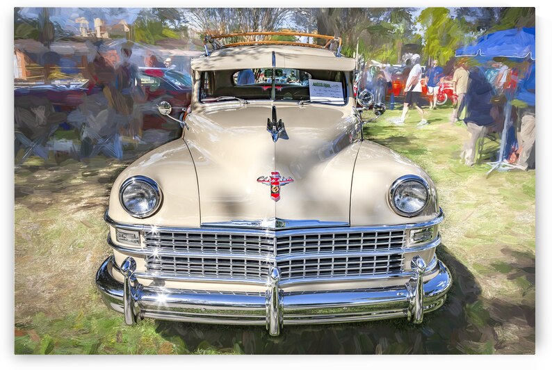 1947 Tan Chrysler Town And Country Sedan 4 Door X1 8 by Rich Franco