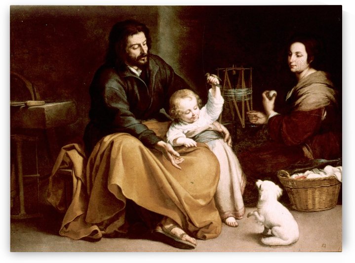La sagrada familia by Bartolome Esteban Murillo