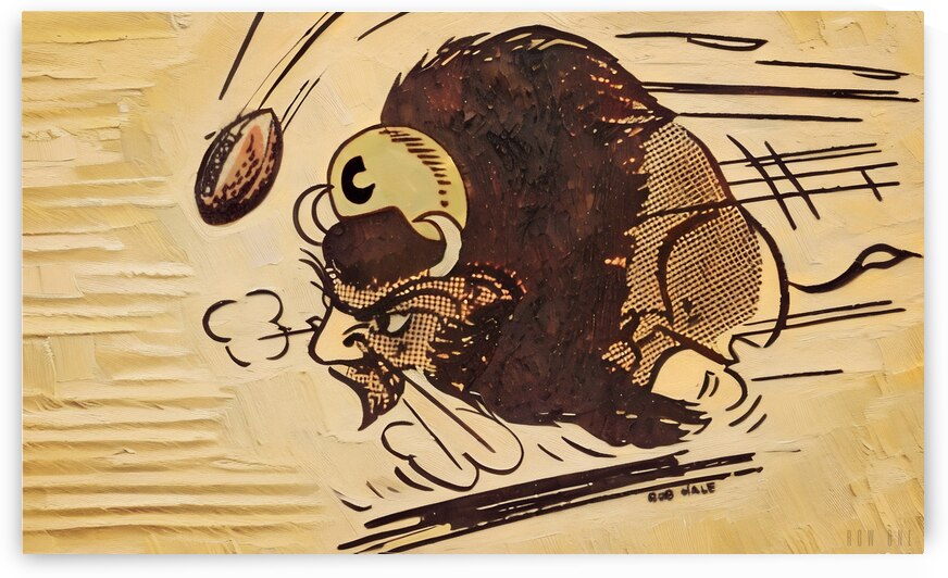 1957 Colorado Buffalo Art by Bob Hale by Row One Brand