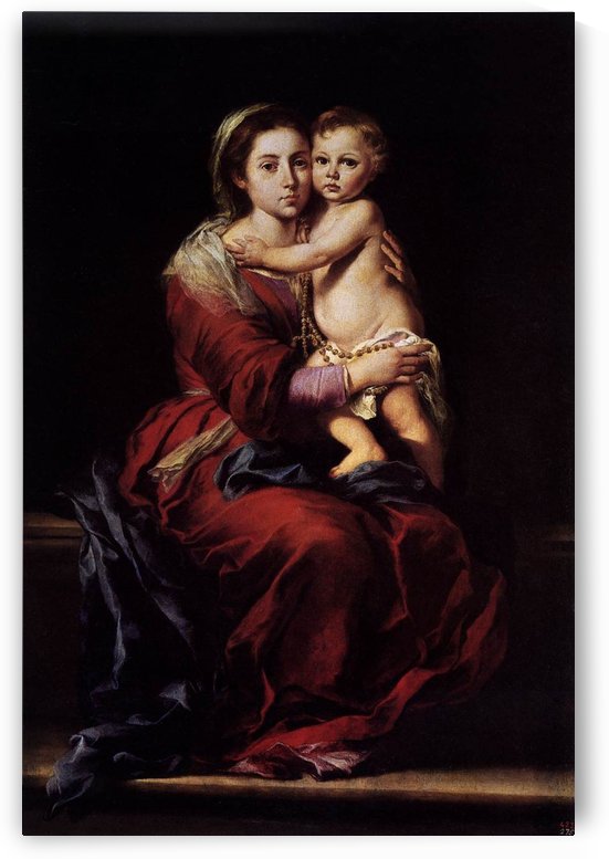 The Virgin of Rosary by Bartolome Esteban Murillo
