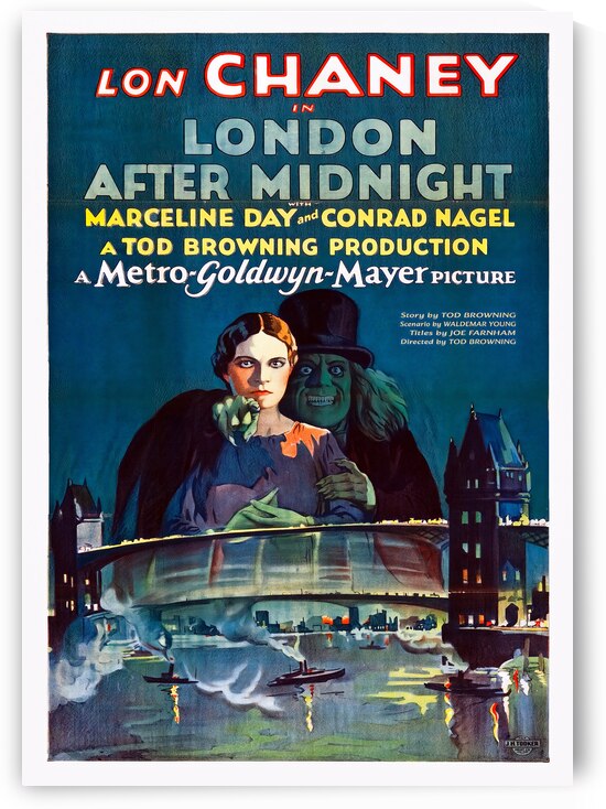 London After Midnight Vintage Movie Poster by Vintage Poster Prints