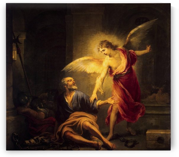 Liberation of St Peter by Bartolome Esteban Murillo