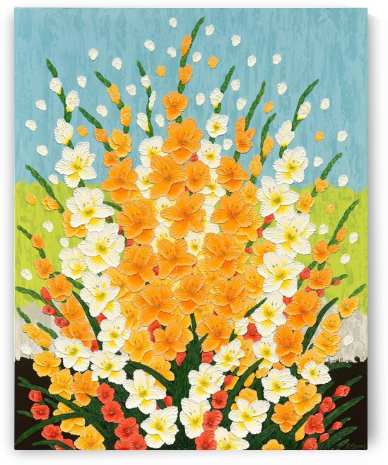 Gladiolas by Barbara K Spraul