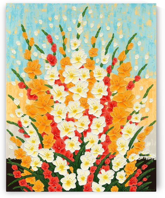 Gladiolas by Barbara K Spraul