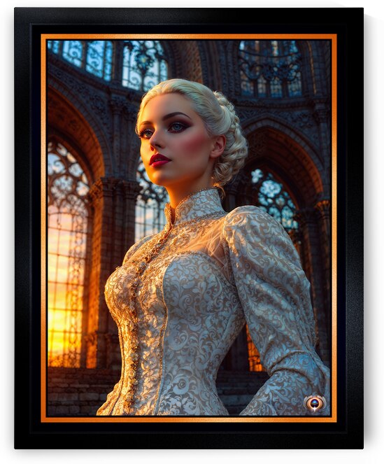 Regal Portrait Of Princess Marianna Theadorous In A Gothic Cathedral Mesmerizing AI Concept Art by Xzendor7 by xzendor7