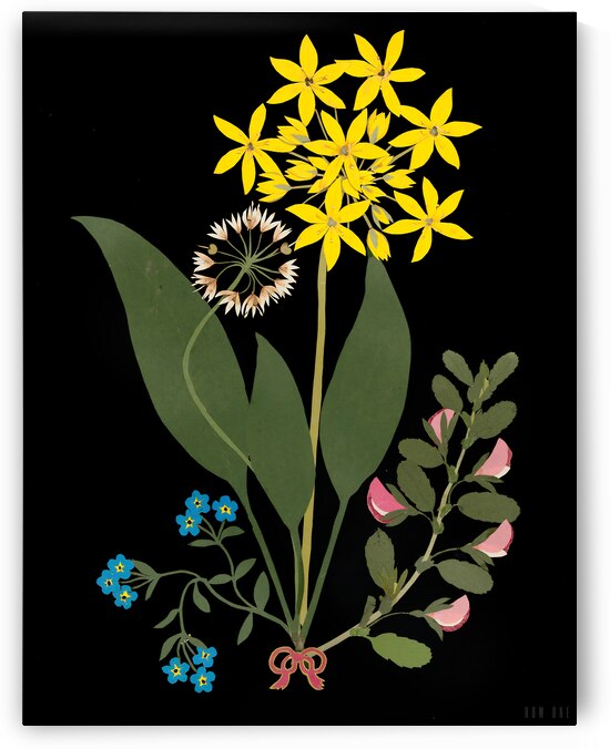 1830s flower art by Row One Brand