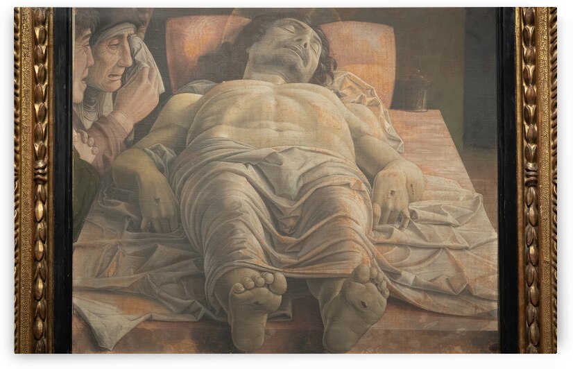 Brera antique painting museum. Lamentation over the Dead Christ by Paolo Modena