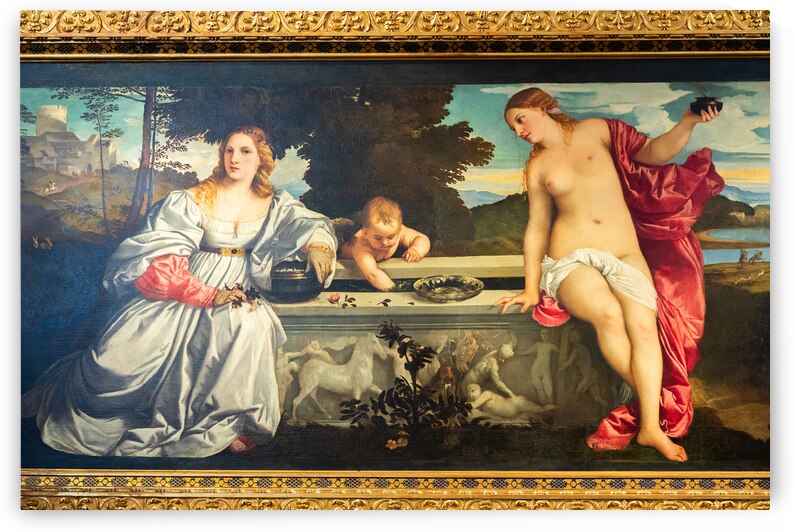 Sacred and profane love - Amor sacro e amor profano - by Tiziano by Paolo Modena