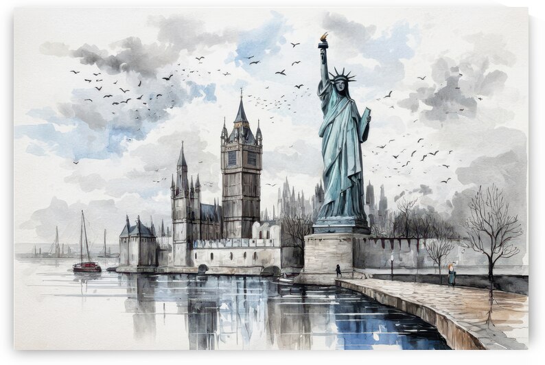 Iconic Skylines Unite - GIA2401-0369-WAT by JordiCarrio