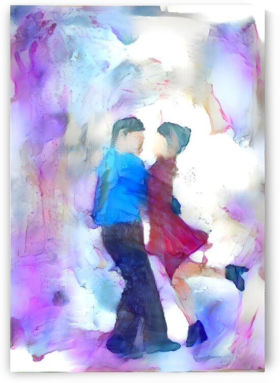 Ephemeral Dance in Violet Hues by Luciano