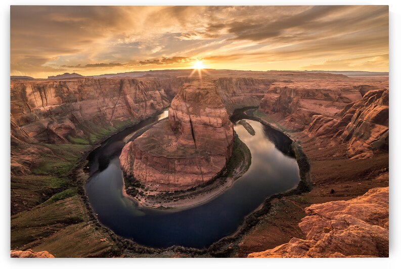 Horsehoe Bend at Sunset by Andreas Wonisch