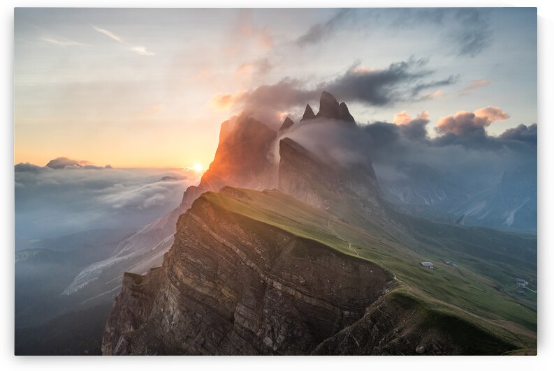 Sunrise in the Dolomites by Andreas Wonisch