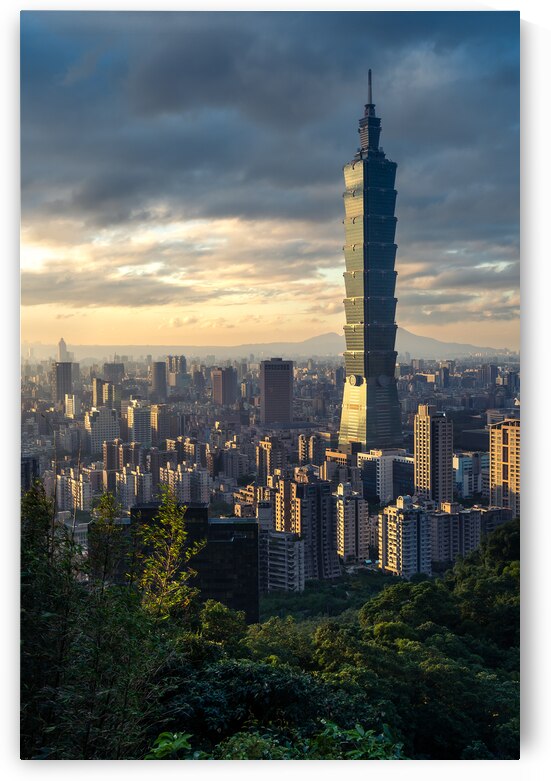 Taipei 101 at Sunset by Andreas Wonisch
