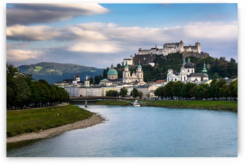 Salzburg with Castle by Andreas Wonisch