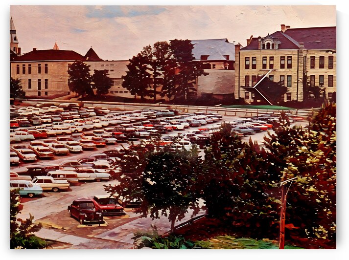 1960s kansas state university campus art by Row One Brand