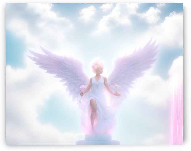 painted angel by Winston Lloyd