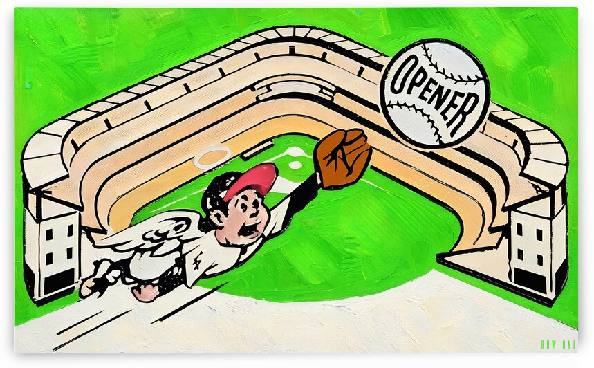 1966 california angels ticket remix by Row One Brand