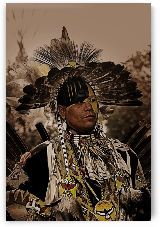 Charging Eagle - Sepia Collection by Michael W Rutherford