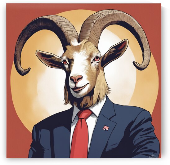 Trump as the goat by AIGALLERY