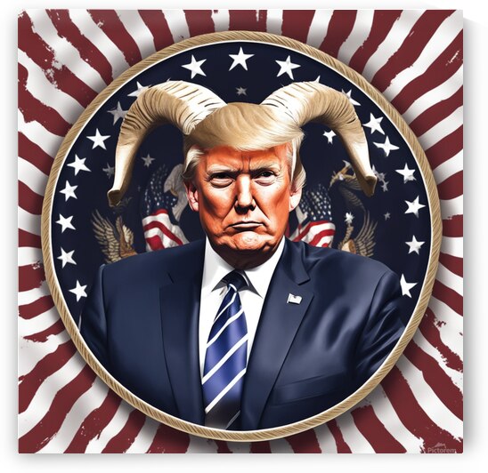 President Trump the goat by AIGALLERY